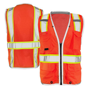 Gilet de sécurité haute visibilité léger pour hommes, de haute qualité, pour travaux de construction, sécurité routière - Product Image 3