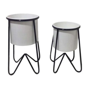 High strength multi tiered metal flower <b>pot</b> <b>stand</b> for vertical gardening and home decoration with traditional look - Product Image 1