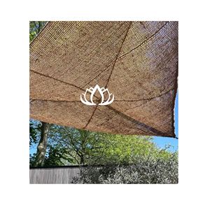 Voile d'ombrage en cuir recyclable et écologique HOT SELLING BLUE LOTUS |   Auvent rectangulaire suspendu de style ferme moderne - Product Image 1