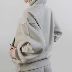 High Quality Women Pullover <b>Drop</b>-shoulder Hoodies New Design Winter Street Wear Multi Pockets Women Oversized Hoodies - Product Image 5