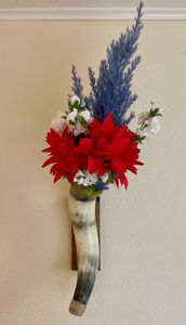 Vase à fleurs artisanal en corne de buffle, objet décoratif naturel pour mariage, fête ou cadeau - Product Image 4