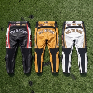 Premium Motorbike <b>Leather</b> <b>Pants</b> Motorcycle Riding Protective Trousers Motorcycle Printed <b>Leather</b> Racing <b>Pants</b> Unisex - Product Image 2
