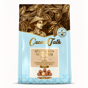 Ingrediente para Panadería al por Mayor, Chocolate Compuesto, Caramelos de Vietnam, Bolas Crujientes de Chocolate con Caramelo, Decoración de Cacao para Pasteles, HALAL, OEM/ODM - Product Image 1