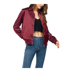 Chaqueta Varsity Reversible de Satén Premium para Mujer, de Alta Calidad, Hecha a Medida, Ligera, con Forro de Nailon Transpirable - Product Image 4