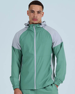 <b>Wind</b> <b>Breaker</b> Sets Windproof Men Polyester Windbreaker Short Tracksuit Zipper Jackets and Shorts Two Piece Set - Product Image 5