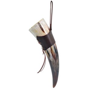 Cuerno para Beber Hecho a Mano con Acabado Natural Auténtico para Bodas Vikingas y Eventos de Celebración Medievales - Product Image 4