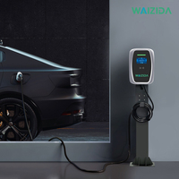 Cargador de Vehículos Eléctricos de Pared Tipo 2 de 22 kW, Impermeable IP65, Trifásico, 32 A, Estación de Carga para Hogar, Certificado CE para Europa