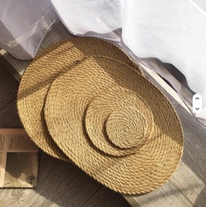 Natural Fiber Jute Coaster Premium Eco Friendly Jute Coaster Handmade Braided <b>Table</b> <b>Mat</b> Export Supplier - Product Image 6