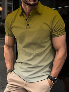 Polo de Golf para Hombre Verano 2026, Camiseta con Rayas a la Moda, Polo Casual para Oficina, Prendas Superiores para Hombre, Diseño Personalizado - Product Image 4