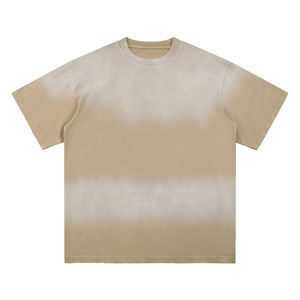 เสื้อยืดโอเวอร์ไซส์ผู้ชาย ผ้าคอตตอนพรีเมียมเนื้อหนา ทรงหลวม สไตล์วินเทจ ซันเฟด ซันวอช สตรีทแวร์ แขนสั้น คอกลม ทนทาน ไม่ซีดจาง - Product Image 5