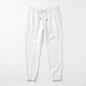 Men's Spring Polyester/Cotton Loose Straight Elastic Waist Drawstring Jogger OEM ODM Wholesale Factory Private Label <b>Low</b> MOQ - Product Image 3
