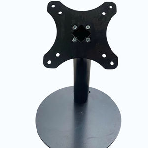 ฐานวางจอทีวีโลหะแบบหนัก รองรับ VESA พร้อมขายึดเหล็กสำหรับตั้งจอแบบตั้งโต๊ะ พร้อมแผ่นฐานรองพื้นทรงกลมที่มั่นคง - Product Image 1