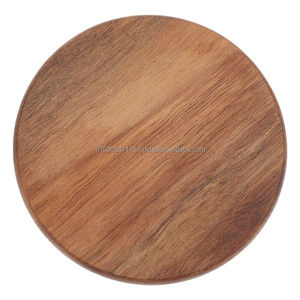 Handmade wooden coaster with <b>polished</b> finish suitable for restaurant dining tables and home beverage protection - Product Image 1