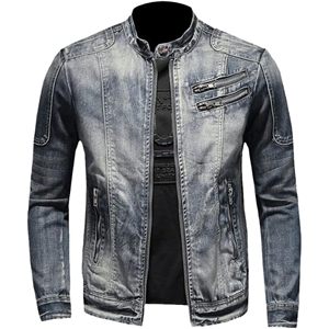 Chaqueta de Cuero Elástica Personalizada para Hombre, Cuello Alto, Logotipo Frontal, 100% Algodón, Invierno, Talla Grande - Product Image 1