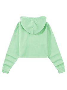 Diseña tu Propia Sudadera Corta con Capucha para Mujer, Personaliza el Logotipo en la Parte Delantera, Sudadera Moderna de Estilo Urbano, Precio Bajo, 100% Algodón Felpa - Product Image 2