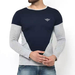 เสื้อยืดแขนยาวพรีเมียม 100% ผ้าฝ้ายสำหรับผู้ชาย เนื้อผ้านุ่มสบาย เหมาะสำหรับใส่ทำกิจกรรมกลางแจ้ง - Product Image 1