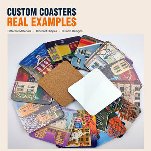Printed Eco-Friendly Japan Brand Custom <b>Ceramic</b> Cork Paper MDF <b>Coasters</b> Logo Wholesale OEM Factory Promotional Gifts Low MOQ - Product Image 6