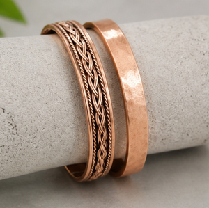 Antique Creations Handcrafted Interwoven <b>Rope</b> Pattern Solid Copper Wrist Bangle Magnetic Pure Copper <b>Bracelet</b> Exquisite Gift - Product Image 2
