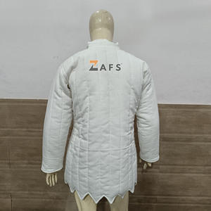 Medieval Gambeson Coat Zig-Zag Design Handmade Padded Cotton Armor <b>Jacket</b> Reenactment Costume Protective Medieval Clothing - Product Image 4