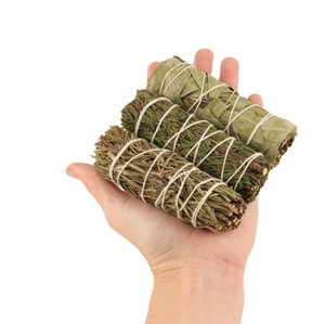 Natural White <b>Sage</b> Smudge Bundle Set Handmade Hand-Tied Aromatic Cleansing <b>Sticks</b> Meditation Yoga Home Ritual Spiritual Bohemian - Product Image 6