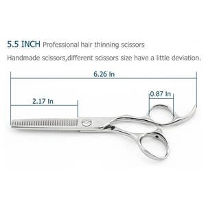 Professional <b>Hair</b> <b>Cutting</b> <b>Scissors</b> Flat DIY Industrial Grade Beauty Stainless Steel Thinning <b>Scissors</b> with Serrated Edge - Product Image 2