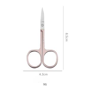 Tijeras de belleza ANAAIF con mango de cerámica recto y afilado, cuchilla de acero inoxidable segura, para recortar pestañas y cejas, con logotipo personalizado. - Product Image 3