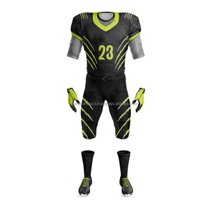 Uniforme de Fútbol Americano Personalizado de Diseño Superior, Unisex, Talla Grande, Manga Corta, Transpirable, de Alto Rendimiento, con Transferencia de Calor - Product Image 1