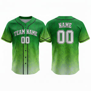 Uniforme de Béisbol Deportivo de Poliéster de Alto Rendimiento, Transpirable, de Secado Rápido, Antibacterial y Anti-UV, con Impresión Personalizada por Transferencia de Calor - Product Image 2