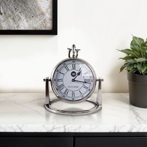 Modern Metal <b>Desk</b> <b>Clock</b> For Home And Office Use With Decorative Look And Accurate Time Display - Product Image 6