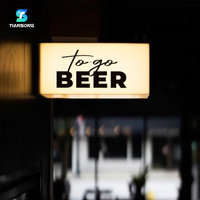 Boîte à lumière LED personnalisée en acrylique pour logo mural de bureau, publicité extérieure, enseigne électronique pour entreprise