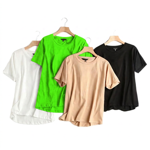 Men's Casual Short Sleeve O-Neck Solid Color <b>T</b>-<b>Shirt</b> Regular <b>Fit</b> Knitted Cotton Breathable Blank Design <b>White</b> Black Gray Beige - Product Image 5