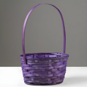 Cesta de bambú para niña de las flores, hermosa cesta natural tejida a mano para dama de honor, gran calidad - Product Image 2