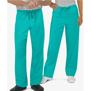 Uniforme Quirúrgico Unisex al por Mayor, Personalizable, Liso, Manga Corta, Cintura Elástica con Cordón, Pantalones de Lona para Mujer - Product Image 5