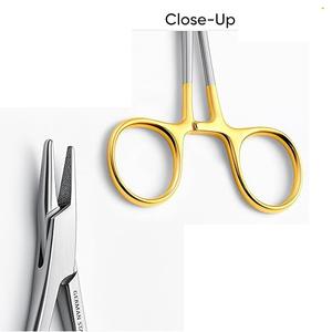 Portaagujas VASCULAR RYDER de Acero Inoxidable de Alta Calidad para Cirujanos, para Guiar e Introducir Agujas de Sutura - Product Image 4