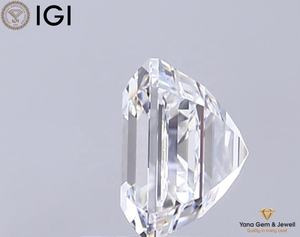 Diamante de Corte Asscher Cultivado en Laboratorio CVD con Certificado IGI, Color D, Claridad VVS2, 3.00 Quilates, para Creación de Joyería Exclusiva - Product Image 3