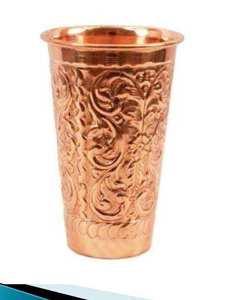 Ensemble de verres en cuivre de luxe au design martelé, écologique, pour la maison et l'extérieur, porte-boissons de qualité supérieure - Product Image 4