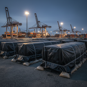 Feuille de polyéthylène industrielle extra épaisse et résistante, imperméable à toutes les intempéries, en PVC, pour la construction industrielle et les applications extérieures - Product Image 5