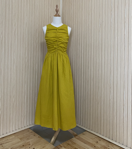 Sleeveless LINEN Blended Dress Non-fading, Non-shrinking Good quality From Vietnam Manufacturer Factory OEM ODM - Product Image 6