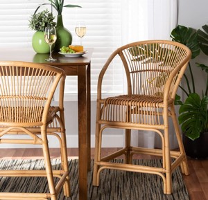 Wholesale Handcrafted Natural Rattan Dining Chair <b>High</b> <b>Bar</b> <b>Stool</b> Wicker Counter Chair Manufacturer Supplier for Restaurant Hotel - Product Image 5