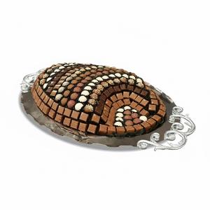 Bandeja de Regalo de Chocolates de Primera Calidad, Lujosa Bandeja de Dulces Hecha a Mano, Elegante Bandeja de Servicio de Latón Dorado para Ocasiones Especiales - Product Image 2