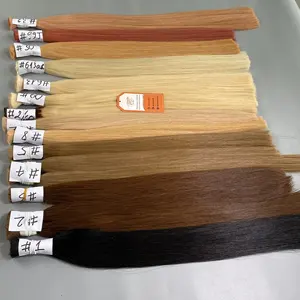 Extensiones de cabello humano brasileño sin procesar, pelo a granel con cutícula, alta calidad, venta al por mayor de fábrica