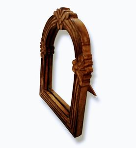 Vintage Wooden Arch Wall <b>Mirror</b> Decorative Rustic Wooden Frame <b>Hanging</b> <b>Mirror</b> - Product Image 2
