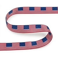 Ruban de célébration patriotique du 4 juillet de Neelkamal Industries, 100% polyester, résistant au rétrécissement, rouge, blanc, bleu, décoration de fête