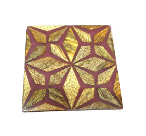 Ensemble de 4 sous-verres en résine de qualité supérieure, design élégant, faits à la main, durables, pour la décoration de la maison, la protection de la table basse et de la salle à manger - Product Image 4