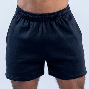 Top Quality Men's Gym Shorts Midnight Black Side Pockets Oversized Fit Shorts Comfortable Elasticated Waist Band Men's Shorts - Product Image 3