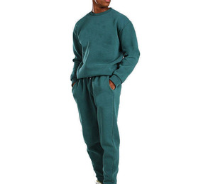 Men's Sport Track Suits Latest Fashion Winter 2-Piece Sweat Suit <b>Sets</b> Breathable Embroidered Hooded Collar Streetwear Custom - Product Image 1