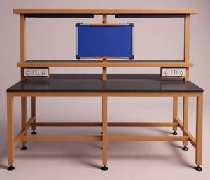 Station de travail industrielle en fonte la plus vendue avec éclairage LED T5, support d'écran Softboard et grande surface de travail - Product Image 5