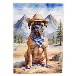 Multicolore Bullmastiff Cowboy Welcome Garden Flag Mailbox Décoratif Yard Flag Banner for Patio Artwork Flower Beds Flags - Product Image 1
