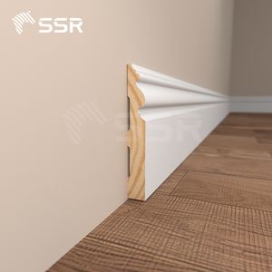 Plinthe en bois apprêté SSR, moulure intérieure, prête à peindre, qualité export - Product Image 4