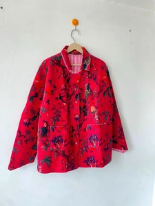 Chaqueta Acolchada con Estampado Animal para Mujer, Chaqueta de Terciopelo de Algodón de Manga Larga con Bolsillos, Abrigo de Terciopelo Reversible para Chicas - Product Image 2
